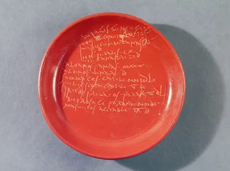 Plate with Celtic text, 1st-2nd century
